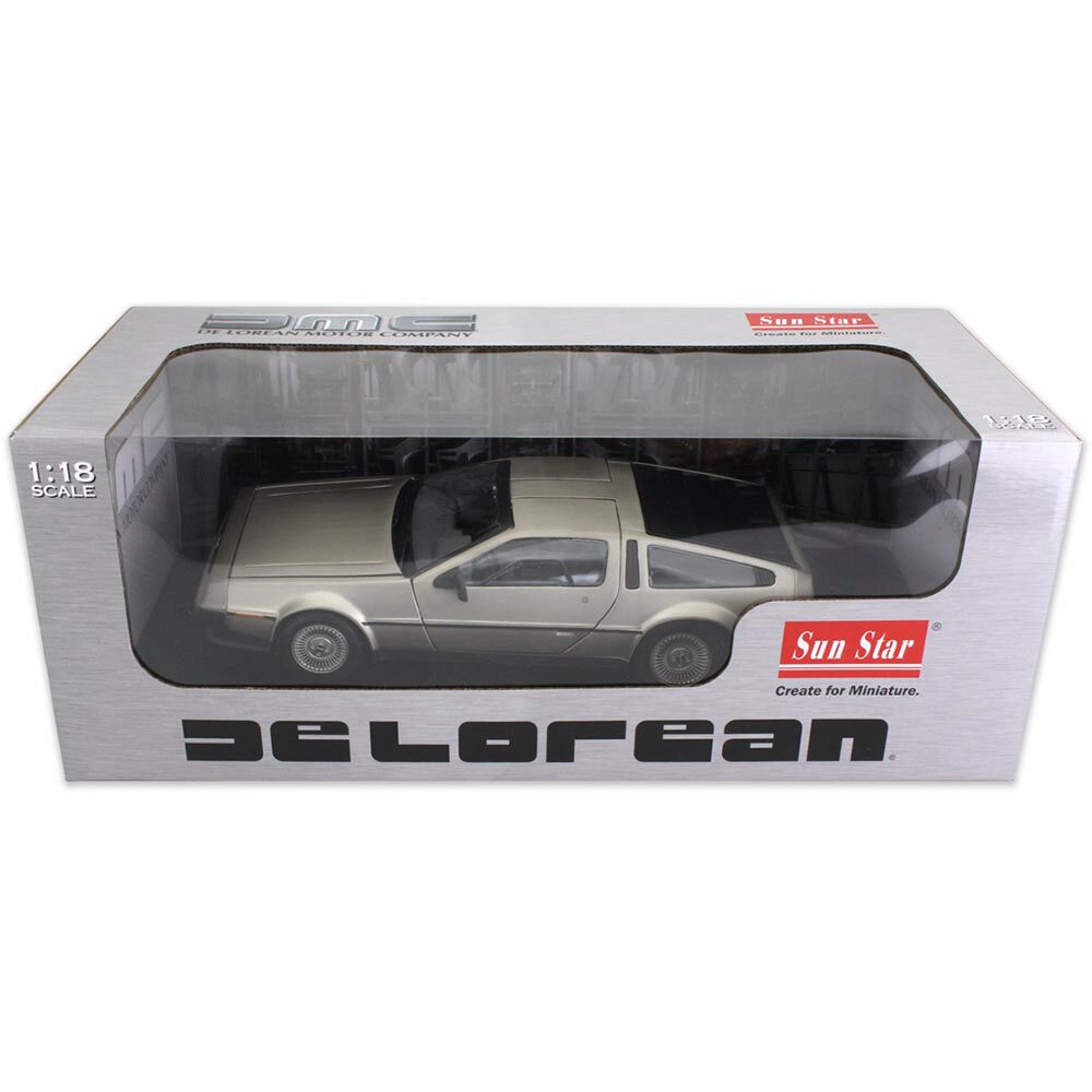 1981 DeLorean DMC 12 - Stainless Steel 1:18 Scale Diecast Model by