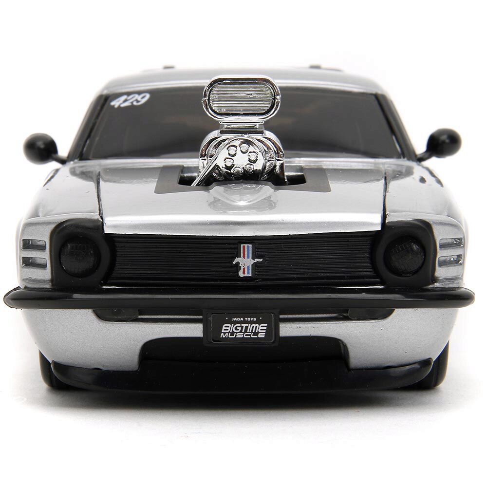 1970 Ford Mustang Boss 429 Police - BTM Silver 1:24 Scale
