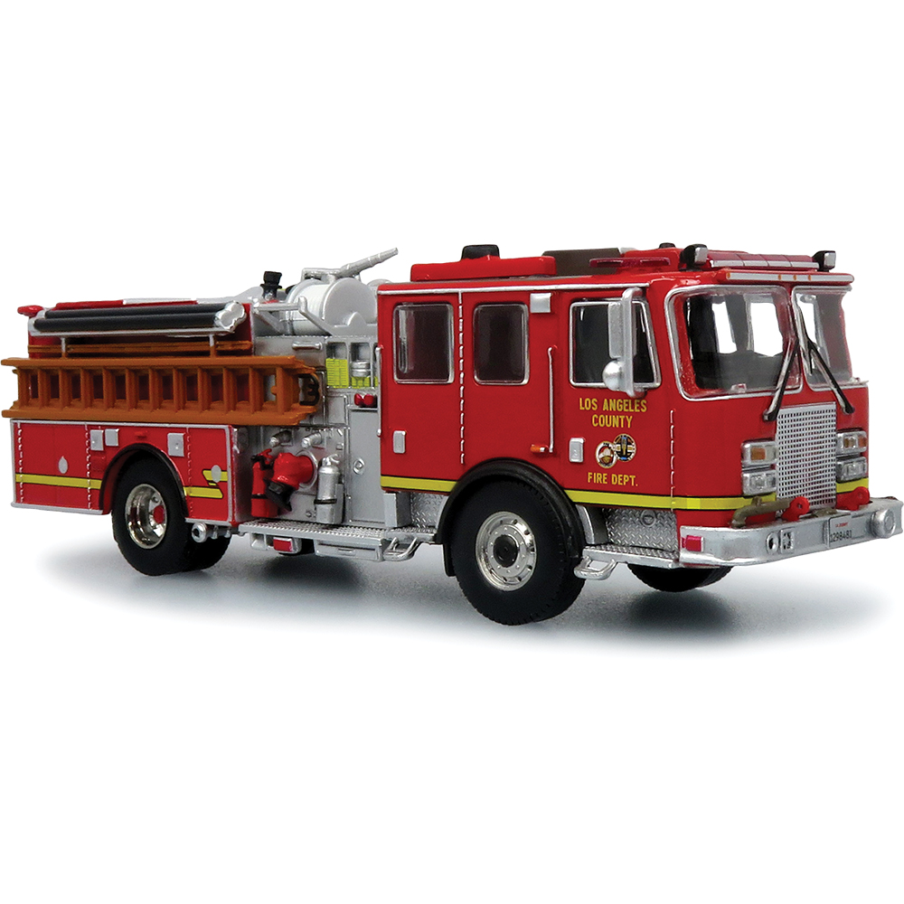 ☆1/64 Cocodake Plate E Iconic Replicas 1:64 KME Predator Fire Engine: LACFD