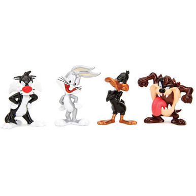 Looney Tunes Four Character Metal Figure Pack | Collectable Diecast