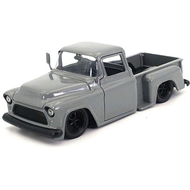 1955 Chevrolet Stepside Pickup Custom (Grey) - Just Trucks