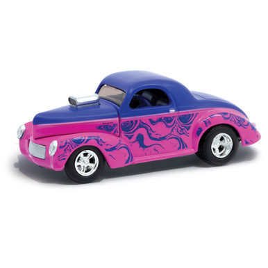 1941 Willys Coupe - Pink 1:64 Scale | Collectable Diecast