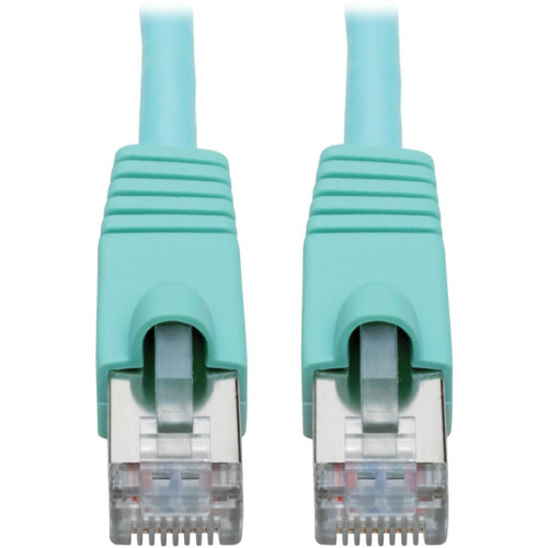Main image for Tripp Lite Cat6a Ethernet Cable 10G STP Snagless Shielded PoE M/M Aqua 15ft
