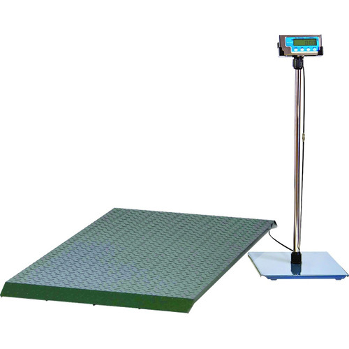Main image for Brecknell PS2000 Floor Scale, 2,000 Capacity, LCD Screen, Portable, Versatile, Rugged steel with Tread Plate Surface