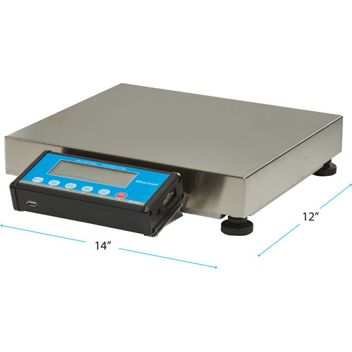 Alternate-Image1 Image for Brecknell PS-USB Portable Shipping Scale, 150LB Capacity, Emulation Protocols, LCD Screen, Aluminum and Steel Construction