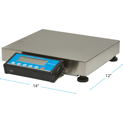 Alternate-Image1 Image for Brecknell PS-USB Portable Shipping Scale, 30LB Capacity, Emulation Protocols, LCD Screen, Aluminum and Steel Construction
