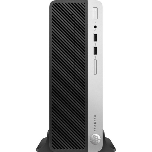 Front Image for HP Business Desktop ProDesk 400 G5 Desktop Computer - Intel Core i5 8th Gen i5-8500 3 GHz - 4 GB RAM DDR4 SDRAM - 500 GB HDD - Small Form Factor