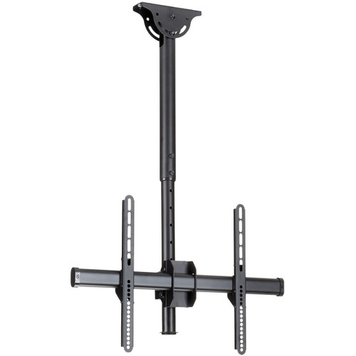 Main image for StarTech.com Ceiling TV Mount - 1.8' to 3' Short Pole - 32 to 75" TVs with a weight capacity of up to 110 lb. (50 kg) - Telescopic pole can extend from 22" to 33.5" (560 to 910 mm) - Ceiling mount swivels +60 /-60 degrees to adjust to your ceiling - Swivel the display +180 /-180 degrees around the pole - Tilts