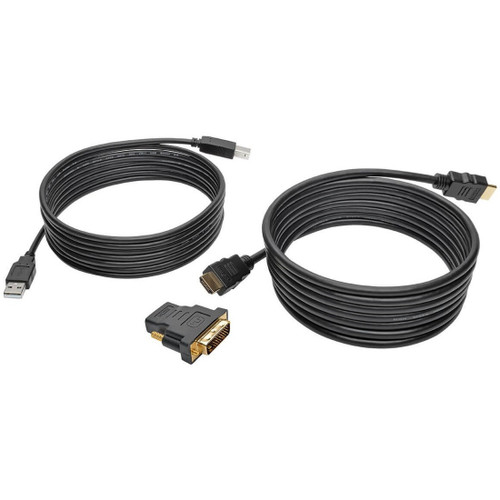 Main image for Tripp Lite 10ft HDMI DVI USB KVM Cable Kit USB A/B Keyboard Video Mouse 10'