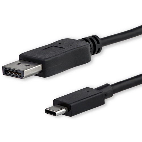 Main image for StarTech.com 3ft/1m USB C to DisplayPort 1.2 Cable 4K 60Hz - USB Type-C to DP Video Adapter Monitor Cable HBR2 - TB3 Compatible - Black
