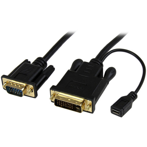 Main image for StarTech.com 10 ft DVI to VGA Active Converter Cable &acirc;&euro;" DVI-D to VGA Adapter &acirc;&euro;" 1920x1200