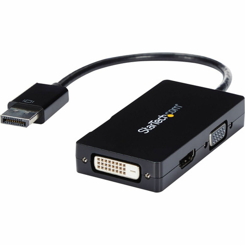 Main image for StarTech.com Travel A/V adapter: 3-in-1 DisplayPort to VGA DVI or HDMI converter