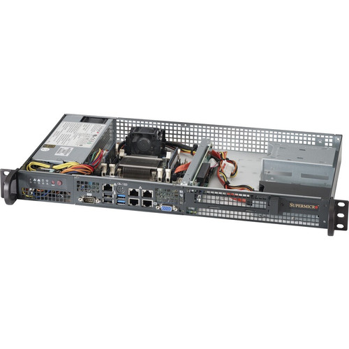 Front Image for Supermicro SuperServer 5018A-FTN4 1U Rack Server - Intel Atom C2758 2.40 GHz - Serial ATA/300, Serial ATA/600 Controller