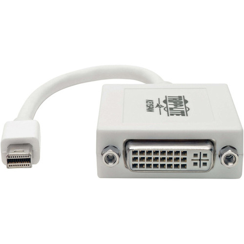 Alternate-Image1 Image for Tripp Lite 6in Mini DisplayPort to DVI Adapter Converter mDP to DVI-I M/F 6"