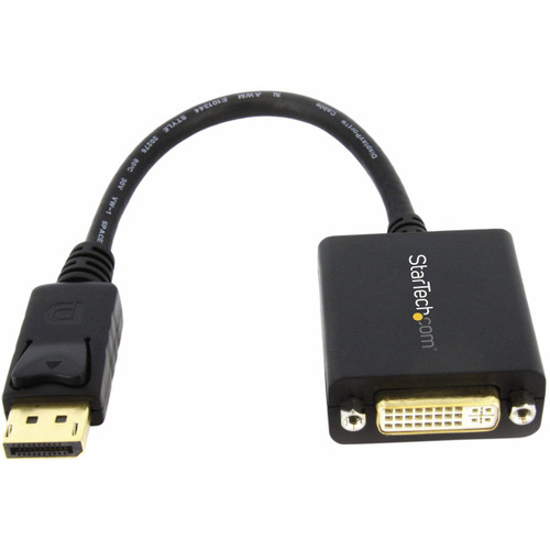 Main image for StarTech.com DisplayPort to DVI Adapter, DisplayPort to DVI-D Adapter/Video Converter 1080p, DP 1.2 to DVI Monitor, Latching DP Connector