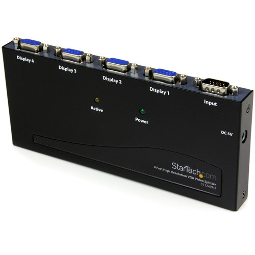 Main image for StarTech.com 4 Port High Resolution VGA Video Splitter - 300 MHz - VideoView Pro 47 Port High Resolution 300 MHz Video Splitter - Video splitter - 4 ports