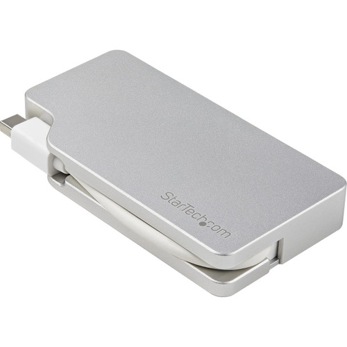 Main image for StarTech.com Aluminum Travel A/V Adapter: 3-in-1 Mini DisplayPort to VGA, DVI or HDMI - mDP Adapter - 4K