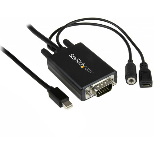 Main image for StarTech.com 10 ft 3m Mini DisplayPort to VGA Adapter Cable with Audio - Mini DP to VGA Converter - 1920x1200