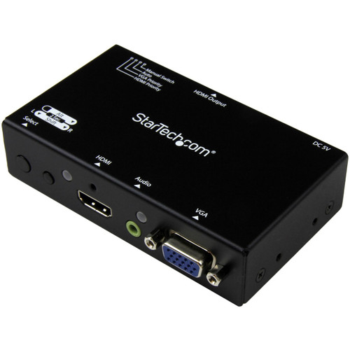 Main image for StarTech.com 2x1 HDMI + VGA to HDMI Converter Switch w/ Automatic and Priority Switching - 1080p