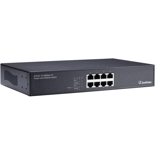 Main image for GeoVision 8-Port Gigabit 802.3at PoE Switch