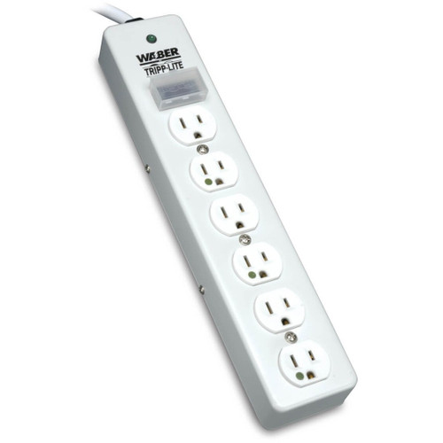 Main image for Tripp Lite Surge Protector Power Strip Medical Hospital RT Angle Plug 6 Outlet 10' Cord