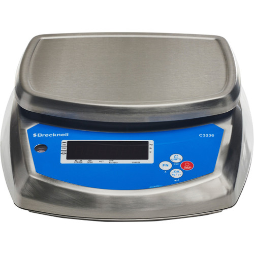 Main image for Brecknell C3236 Washdown Check Weigher, 30lb Capacity, LED Screen, Fully Washdown Stainless Food Catering Scale, AC adapter With Rechargeable Battery