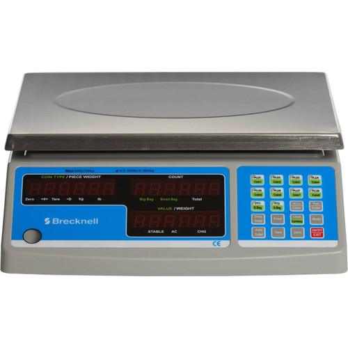 Main image for Brecknell B140 General Purpose Counting/Coin Scale, 60lb Capacity, Counting and Coin Function