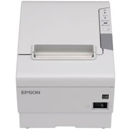 Epson OmniLink TM-T88V-DT Desktop Direct Thermal Printer - Monochrome - Receipt Print - Ethernet - USB - USB Host - Serial - Bluetooth - White C31CC74741