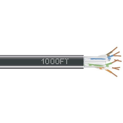 Main image for Black Box CAT6 550-MHz Solid Bulk Cable UTP CMR PVC BK 1000FT Pull-Box