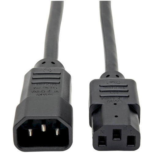 Main image for Tripp Lite 10ft Computer Power Cord Extension Cable C14 to C13 10A 18AWG 10'