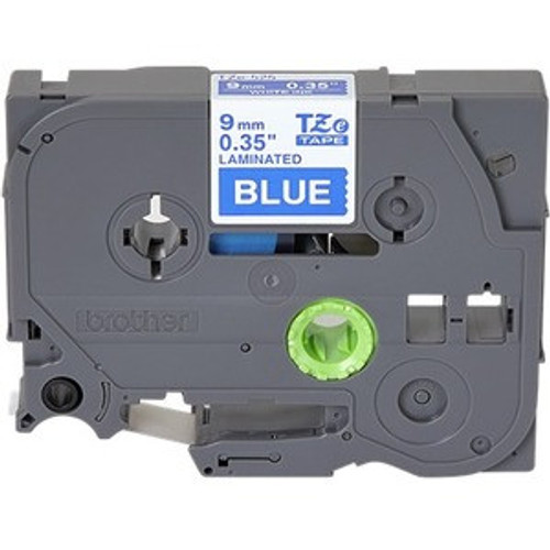 Main image for Brother 9mm (0.35") White on Blue Tape For P-Touch, 8m (26.2 ft)