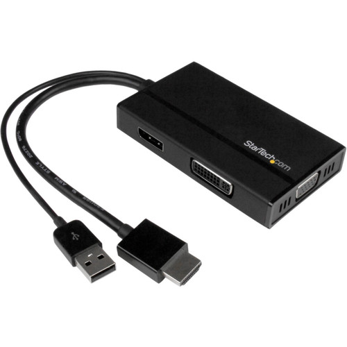 Main image for StarTech.com Travel A/V Adapter 3-in-1 HDMI to DisplayPort VGA or DVI - HDMI Adapter - 1920 x 1200