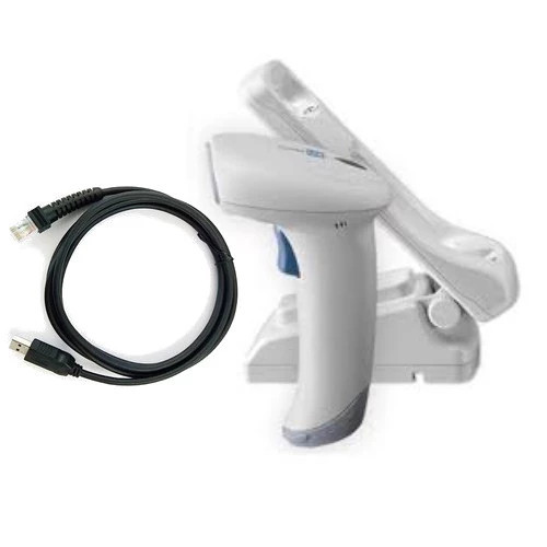 CIPHERLAB, 1504AH SCANNER, AUTO-SENSE STAND, USB CABLE, 2D READER, WHITE, ANTIMICROBIAL PROTECTION A1504AF1KU001