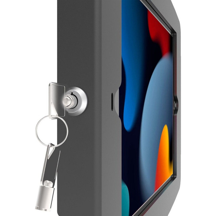 Alternate-Image1 Image for Compulocks iPad Enclosure Brandable Floor Stand - Space BrandMe