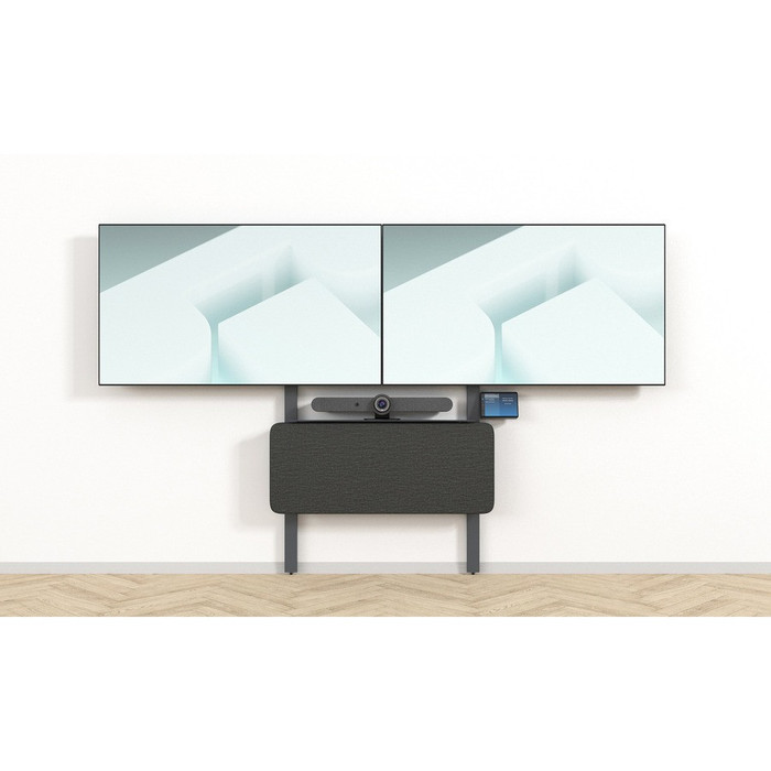 Alternate-Image3 Image for Heckler Design Wall Mount for Storage Device, Video Conferencing Camera, Mini PC - Black Gray