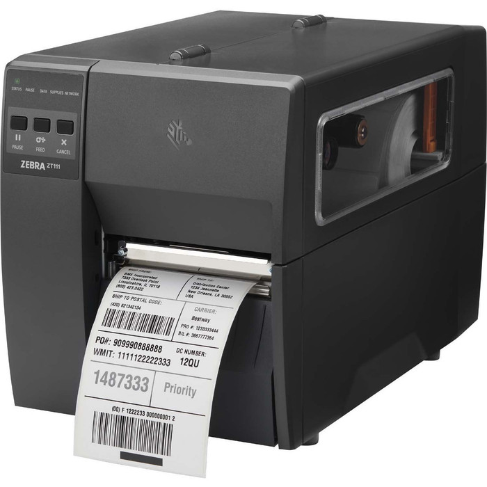 Main image for Zebra ZT111 Desktop Thermal Transfer Printer - Monochrome - Label Print - Ethernet - USB - USB Host - Serial - Bluetooth - US