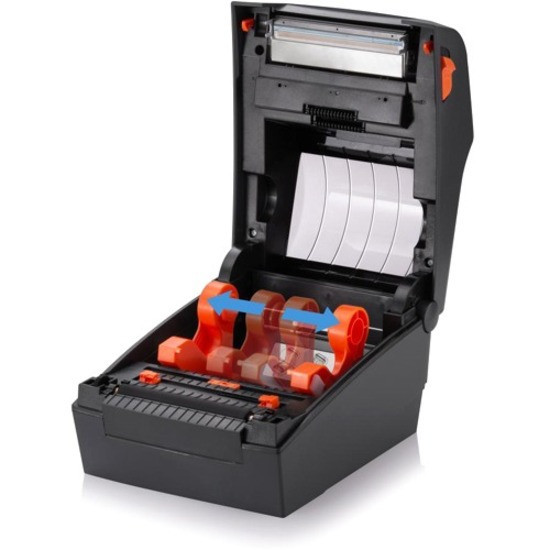 Alternate-Image3 Image for Bixolon XD5-43d Desktop Direct Thermal Printer - Monochrome - Label Print - USB - USB Host - US - Black