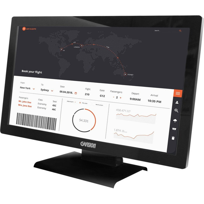 Main image for GVision D22ZD-AV-45PT 21.5" LCD Touchscreen Monitor - 16:9 - TAA Compliant