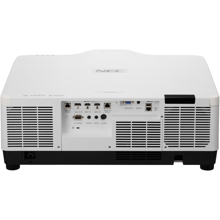 Rear Image for Sharp NEC Display NP-PA804UL-W-41 3D Ready LCD Projector - 16:10 - Wall Mountable - White