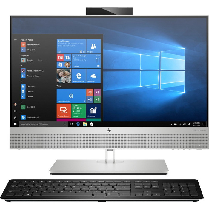 Front Image for HP EliteOne 800 G6 All-in-One Computer - Intel Core i5 10th Gen i5-10500 Hexa-core (6 Core) 3.10 GHz - 8 GB RAM DDR4 SDRAM - 256 GB SSD - 23.8" - Desktop
