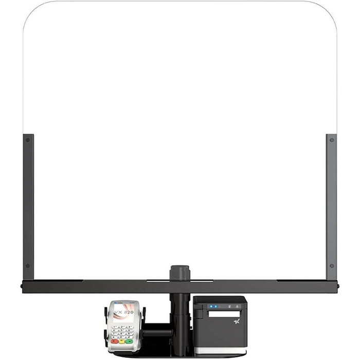 Alternate-Image1 Image for Star Micronics POSShield Protective Barrier - Sneeze Shield - 30" x 34" Acrylic Glass - Black