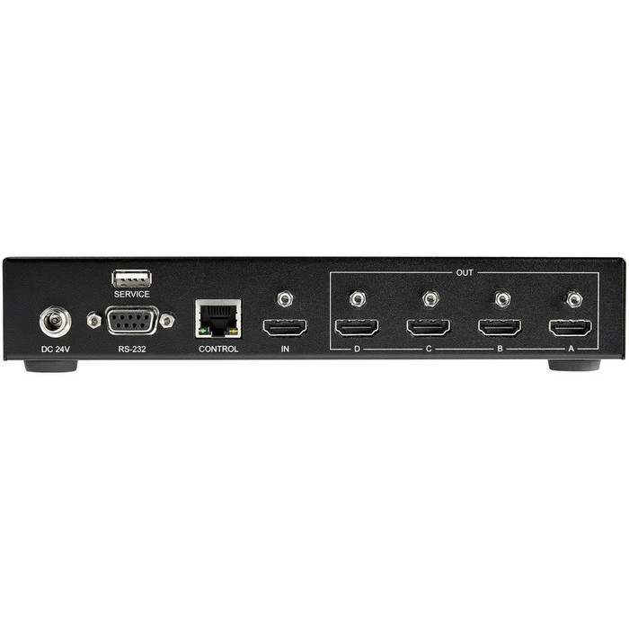 Rear Image for StarTech.com 2x2 HDMI Video Wall Controller, 4K 60Hz Input to 4x 1080p Output, 1 to 4 Port Multi-Screen Processor, RS-232/Ethernet Control