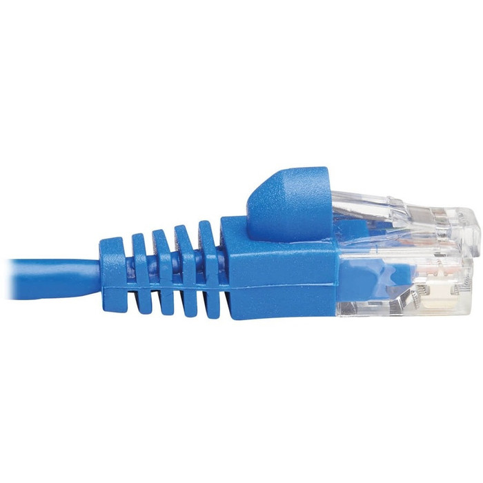 Alternate-Image3 Image for Tripp Lite Cat6a 10G Snagless Molded Slim UTP Network Patch Cable (M/M), Blue, 10 ft.