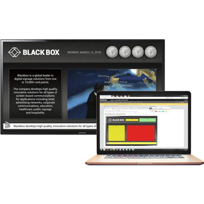 Main image for Black Box iCOMPEL Digital Signage CMS Software for Virtual Machine - 25 Player - TAA Compliant