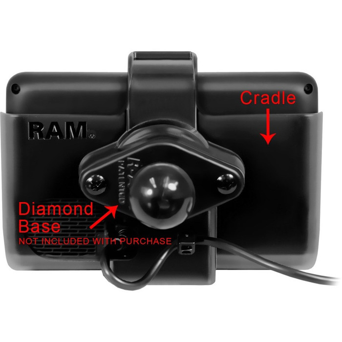 Rear Image for RAM Mounts EZ-Roll'r Vehicle Mount for GPS