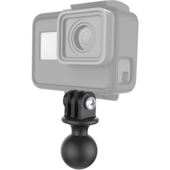 Left Image for RAM Mounts Mounting Adapter for Action Camera - Black