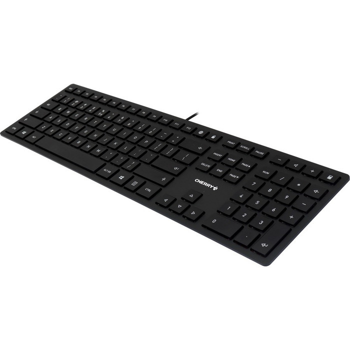 Top Image for CHERRY KC 6000 SLIM Black Wired Keyboard