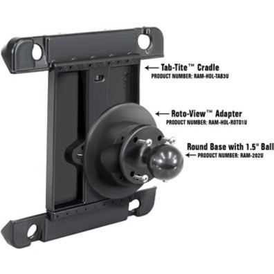 Alternate-Image2 Image for RAM Mounts X-Grip Vehicle Mount for Mobile Device, iPad, Tablet