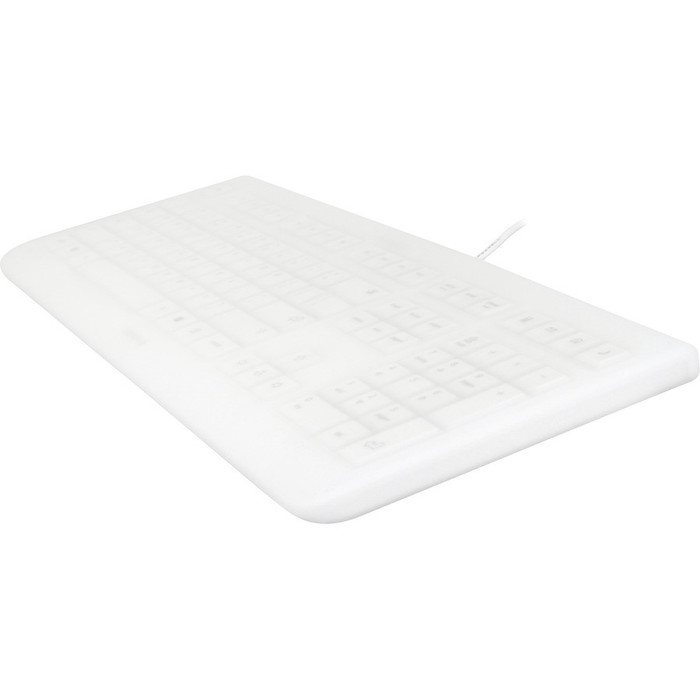 Left Image for CHERRY WHITE EZCLEAN Wired Covered Cleanable Keyboard