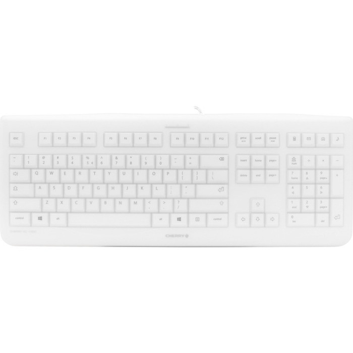 Top Image for CHERRY WHITE EZCLEAN Wired Covered Cleanable Keyboard